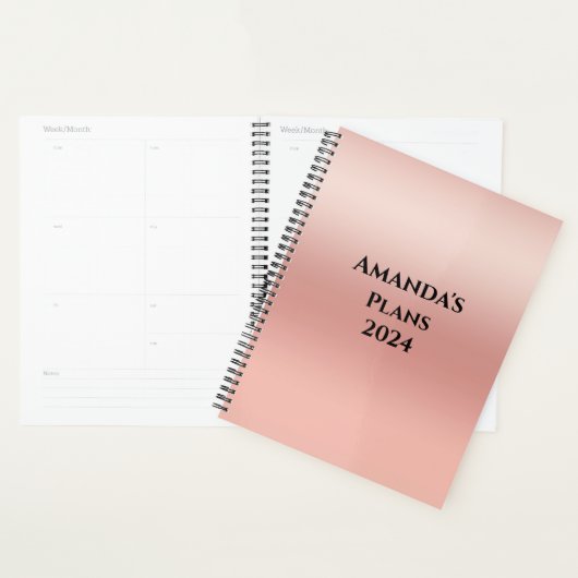 Christelijk Bijbelvers Maandelijks Vrouwen Blush R Planner (Display)