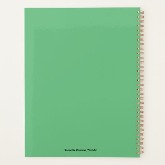 Christelijk Bijbelvers Psalm 16:7-8 Planner (Achterkant)