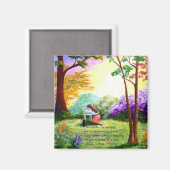 Christelijk Bijbelvers Schrift Gebed Creationart Magneet (Voorkant / Achterkant)