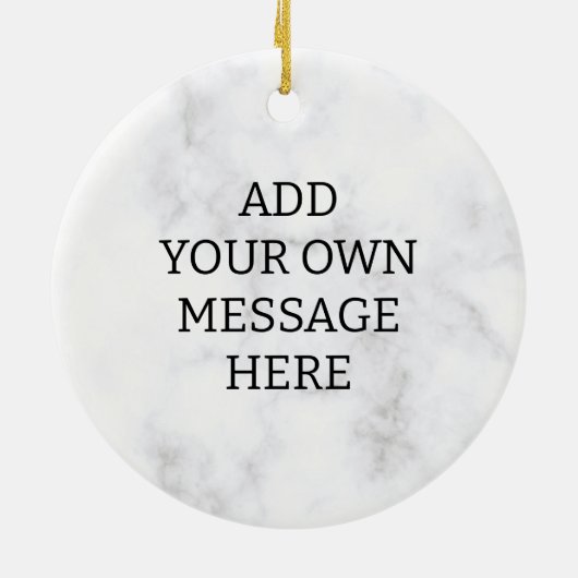 Christelijk Bijbelvers Script Typografie Marmer Keramisch Ornament (Achterkant)