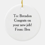 Christelijk Bijbelvers Wees waarlijk blij 1Petrus  Keramisch Ornament (Achterkant)