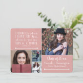 Christelijk Bijbelverse Afstuderen Foto collage Kaart (Staand voorkant)