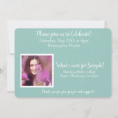 Christelijk Bijbelverse Afstuderen Foto collage Kaart (Achterkant)