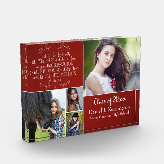 Christelijk Bijbelverse Afstuderen Foto Collage Ro (Links)