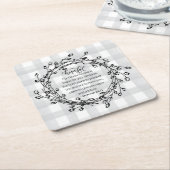 Christelijk Bijbelverse Inspirerend Kartonnen Onderzetters (Schuin)