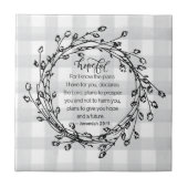 Christelijk Bijbelverse Inspirerend Tegeltje (Voorkant)