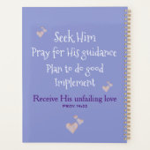 Christelijk Bijbelversum bemoedigend glittermarmer Planner (Achterkant)
