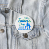 Christelijk Blauw Happy Vaderdag Spreuken 20:7 Ronde Button 7,6 Cm (In situ)