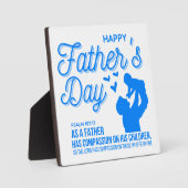 Christelijk Blauw Vaderdag Psalm 103:13 Bijbel Fotoplaat (Voorkant)