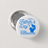 Christelijk Blauw Vaderdag Psalm 103:13 Bijbel Ronde Button 3,2 Cm (Voorkant /achterkant)