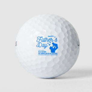 Christelijk Blauw Vaderdag Psalm 103:13 Schrift Golfballen