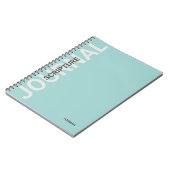 Christelijk Blauwgroen journaal met aangepaste scr Notitieboek (Linkerzijde)