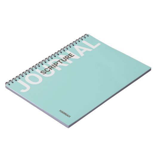 Christelijk Blauwgroen journaal met aangepaste scr Notitieboek (Linkerzijde)