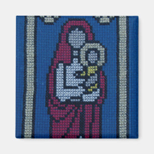 Christelijk borduurwerk magneet