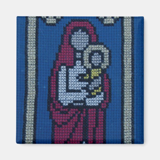 Christelijk borduurwerk magneet (Voorkant)