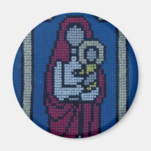 Christelijk borduurwerk magneet (Voorkant)