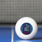 Christelijk borduurwerk pingpongbal (Net)