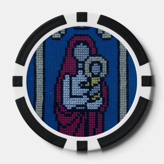 Christelijk borduurwerk poker chips (Voorkant)