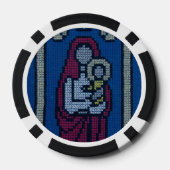 Christelijk borduurwerk poker chips (Achterkant)