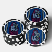 Christelijk borduurwerk poker chips (Opstapeling)