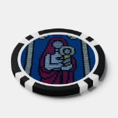 Christelijk borduurwerk poker chips (Enkel)