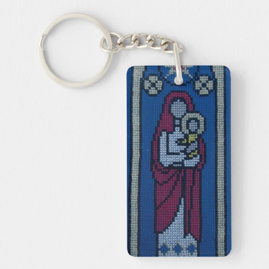 Christelijk borduurwerk sleutelhanger (Voorkant)