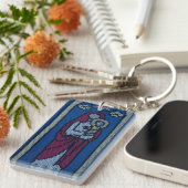 Christelijk borduurwerk sleutelhanger (Voorkant Rechts)