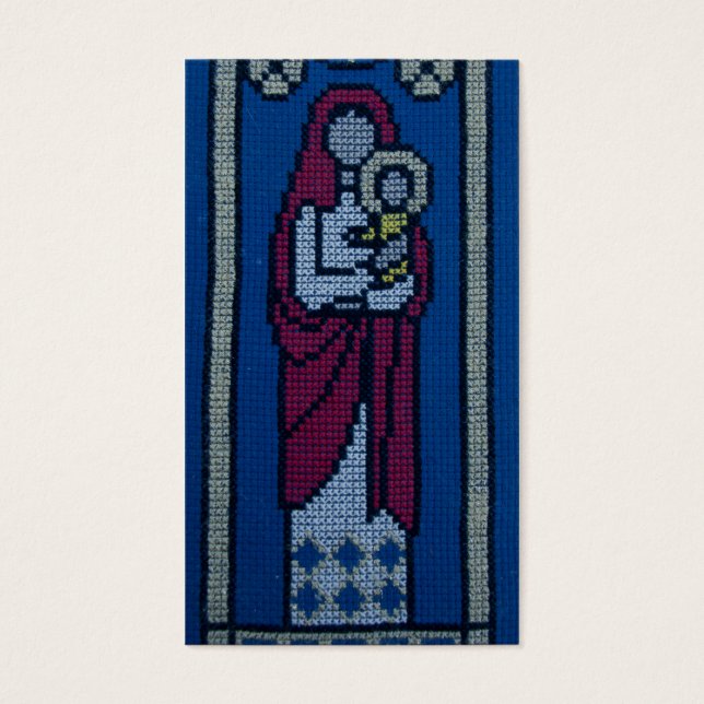 Christelijk borduurwerk visitekaartjes (Voorkant)