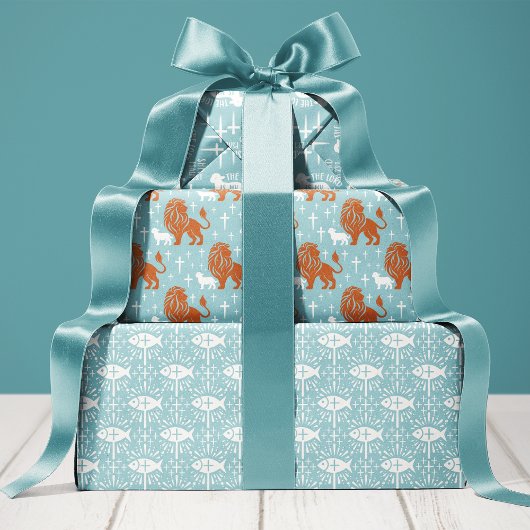 Christelijk Boy Baby shower Religious Inpakpapier Vel