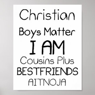 Christelijk Boys I Am Cousins Plus Beste Vrienden  Poster