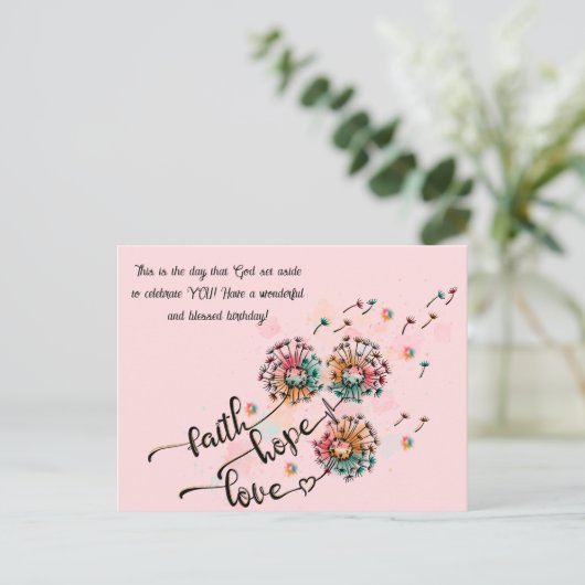 Christelijk briefkaart (Staand voorkant)