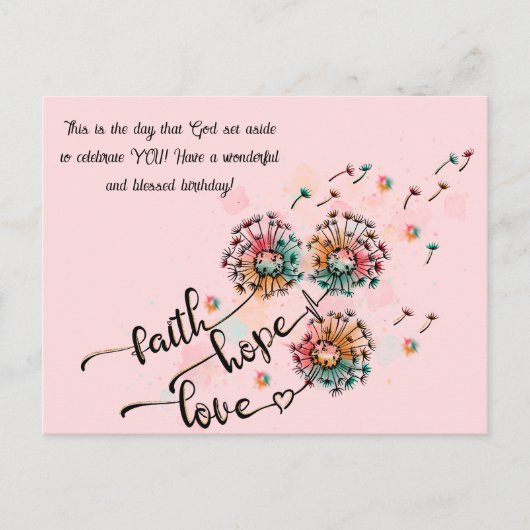 Christelijk briefkaart (Voorkant)