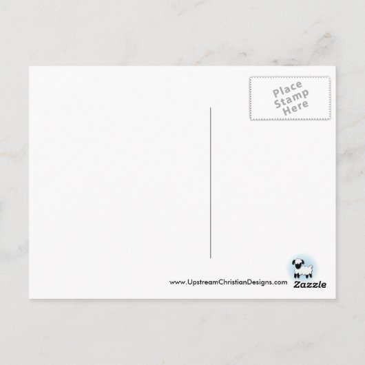 Christelijk briefkaart: De Heer is mijn herder Briefkaart (Achterkant)