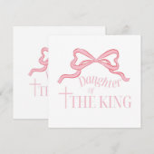 Christelijk Briefkaart Dochter Kaart Coquette Roze (Voorkant / Achterkant)