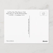 Christelijk Briefkaart, geloof, hoop, liefde - rel Briefkaart (Achterkant)