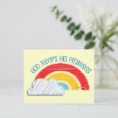 Christelijk briefkaart: God houdt zijn beloften in Briefkaart (Staand voorkant)