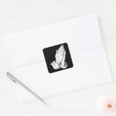 Christelijk brouwen met handig brouwen vierkante sticker (Envelop)