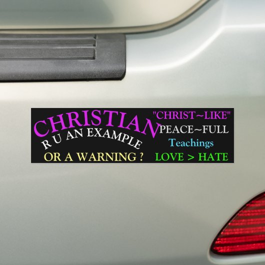 Christelijk Bumpersticker (Op auto)