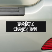 Christelijk! Bumpersticker (Op auto)