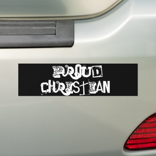 Christelijk! Bumpersticker (Op auto)