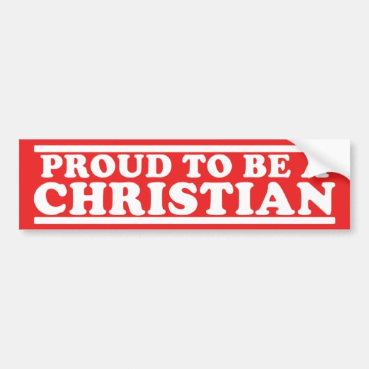 Christelijk Bumpersticker (Voorkant)