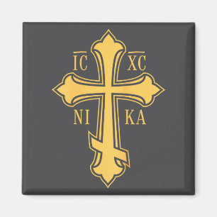 Christelijk Byzantijns Kruis Ic Xc Nika - Jezus Ch Magneet