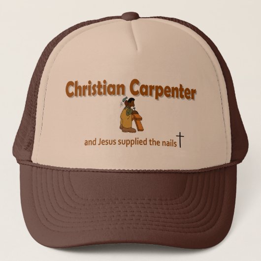 Christelijk cadeauontwerp voor Carpenter 2 Trucker Pet (Voorkant)