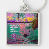Christelijk cadeautje voor vrouwen Black Swan Foto Sleutelhanger (Voorkant)