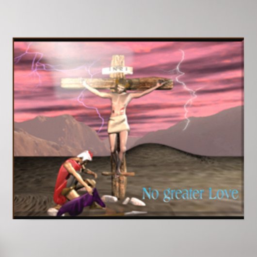 Christelijk Calvarie-kunstposter Poster (Voorkant)