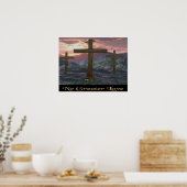 Christelijk Calvary kunstposter Poster (Keuken)