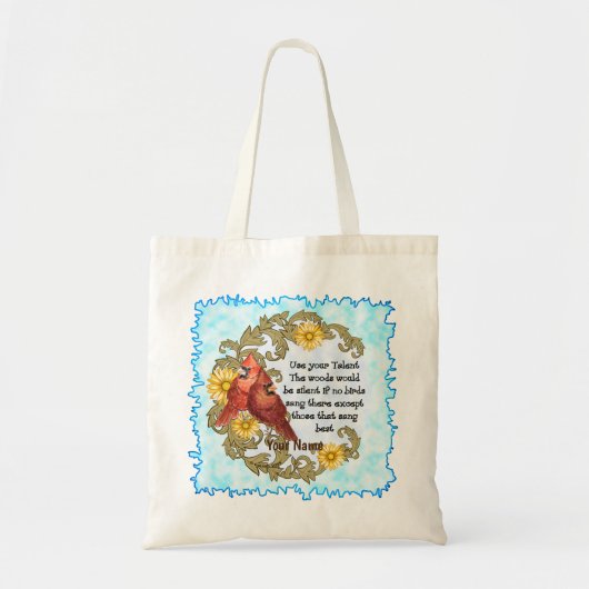 Christelijk Cardinals Talent Tote Bag (Voorkant)