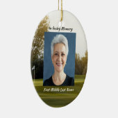 Christelijk Celebration Life Keepsake Golfen Keramisch Ornament (Rechts)