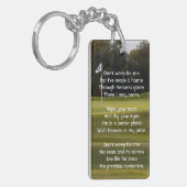 Christelijk Celebration Life Keepsake Golfen Sleutelhanger (Voorkant Links)