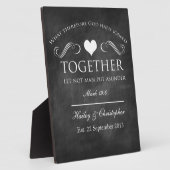 Christelijk Chalkboard Wedding Plaque Fotoplaat (Zijkant)